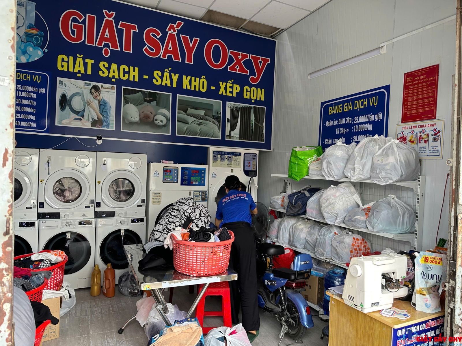 Dịch vụ giặt quần áo - Hệ thống Giặt Sấy Oxy Long An