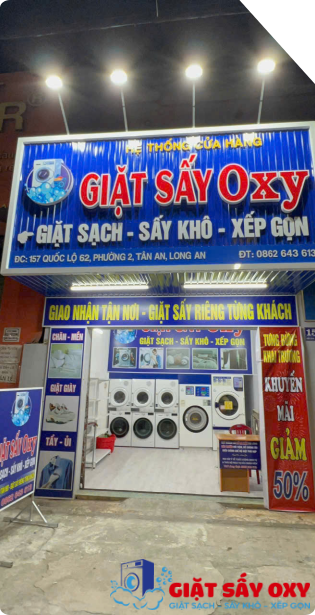 Khám phá về giặt sấy Oxy